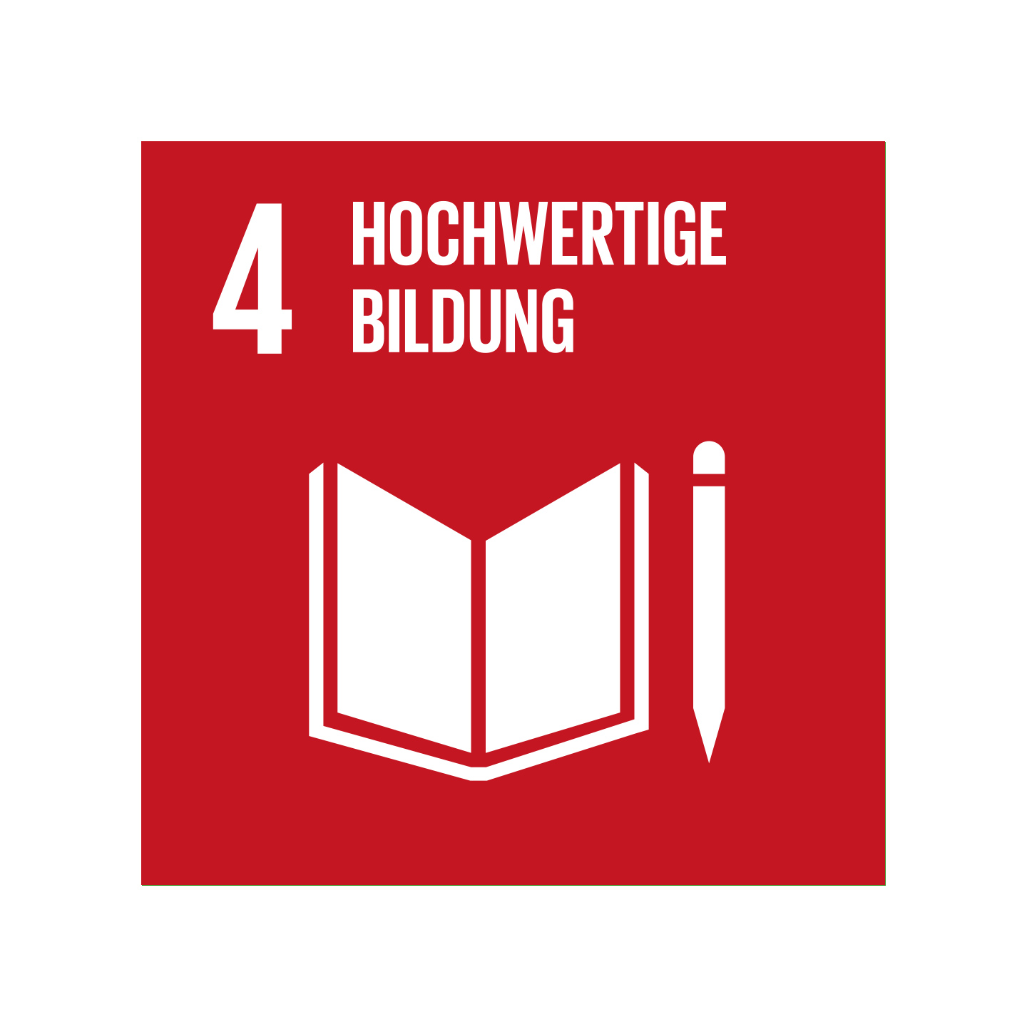 Grafik Nachhaltigkeitsziel Bildung