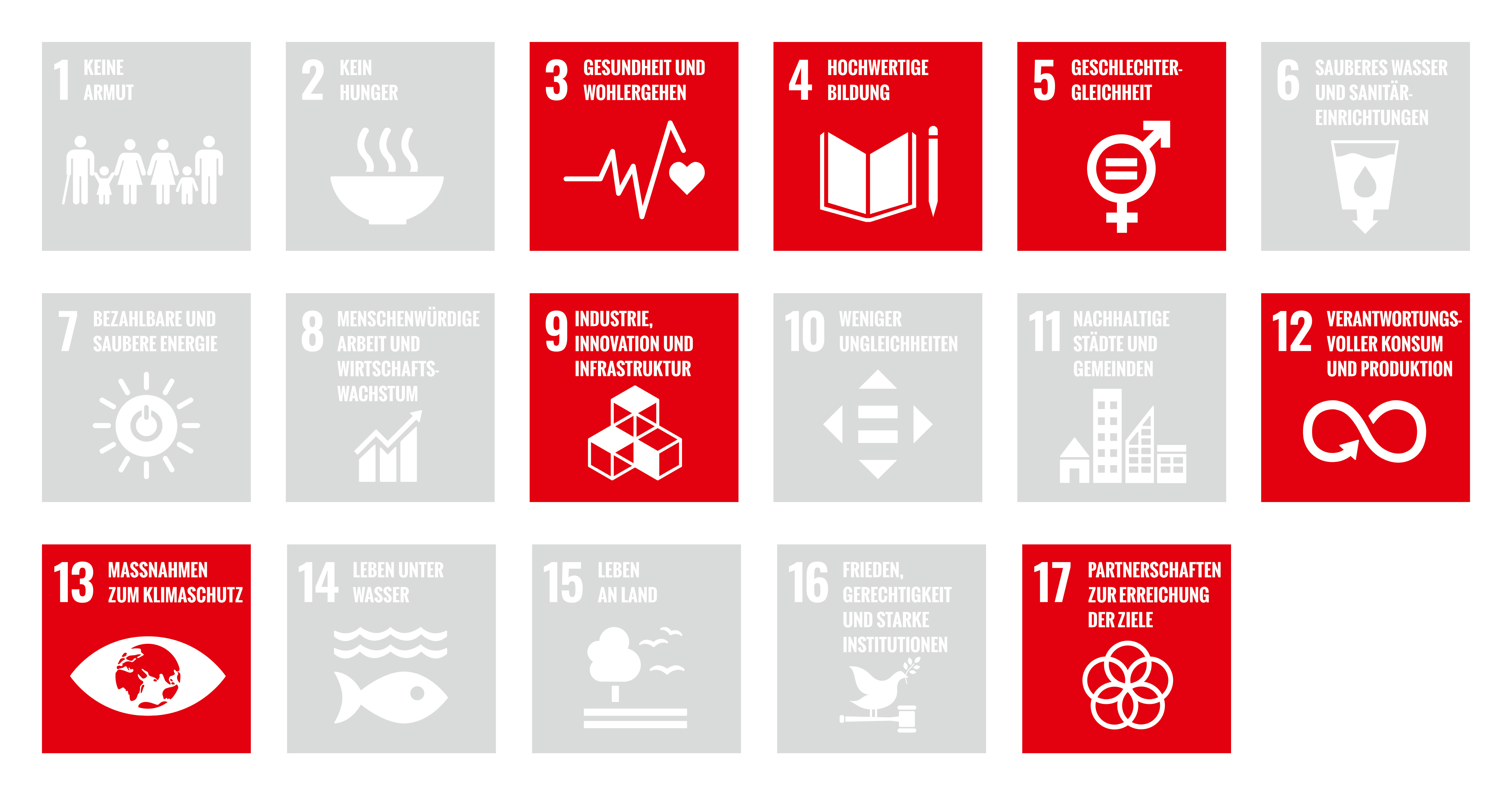 Grafik SDG-Goals aus Nachhaltigkeitsbericht 2022