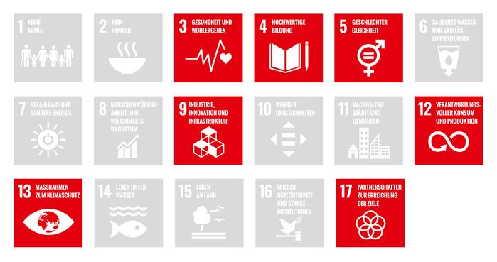 Grafik SDG-Goals aus Nachhaltigkeitsbericht 2022