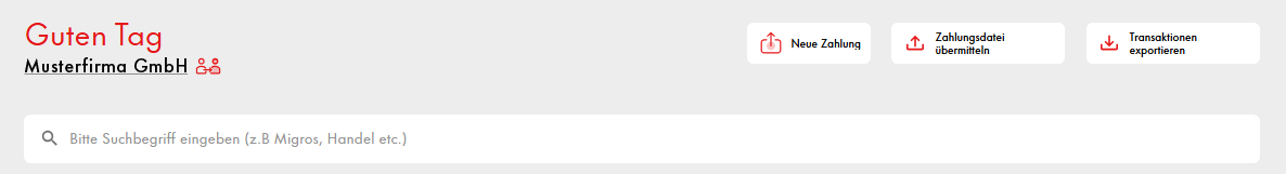 Zahlungsdatei übermitteln (Schritt 1) Zahlungsdatei übermitteln (Schritt 1)
